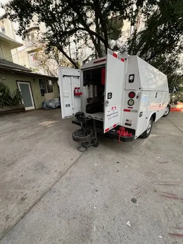 Magnet Plumbing service vehicle on-site for Water Heater Repair in Shrub